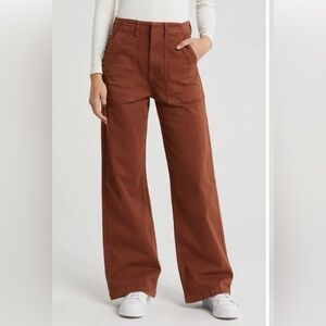 NWT PISTOLA Nicole Stretch Cotton Wide Leg Pants Size 29